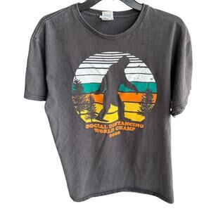 Bigfoot Yeti Social Distancing Champion 2020 thrashed grunge SZ L